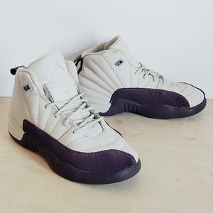 Nike Air Jordan XII 12 Retro Shoes 510816-001 Youth Size 3 Desert Sand Purple